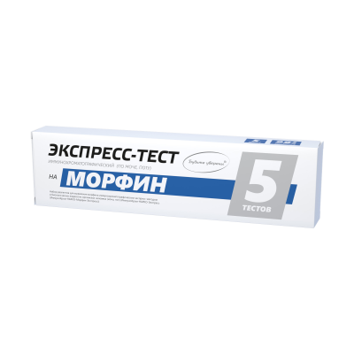 Набор экспресс-тестов на морфин/героин (5 штук)